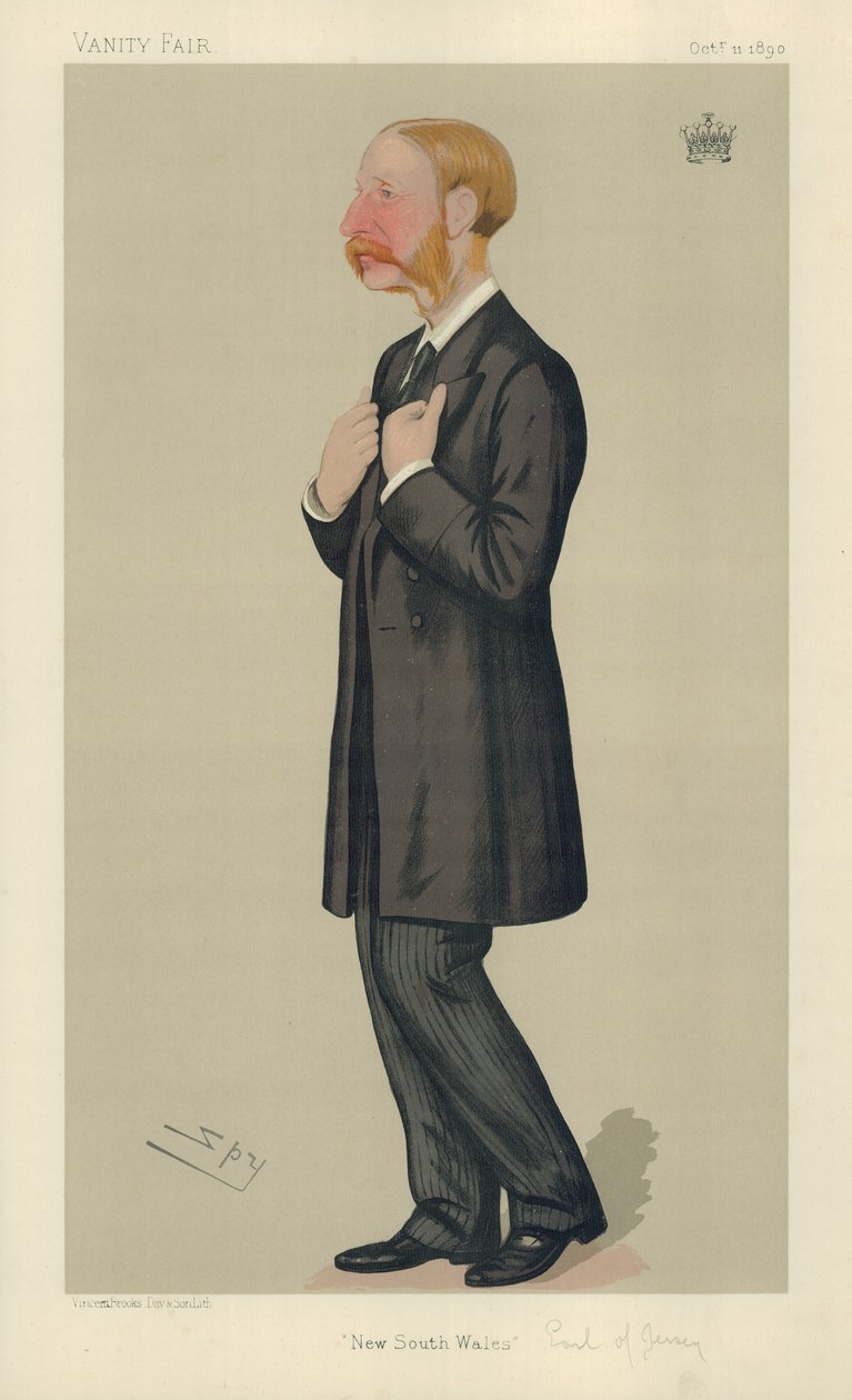 The Earl of Jersey by Leslie Matthew Ward Fine art print